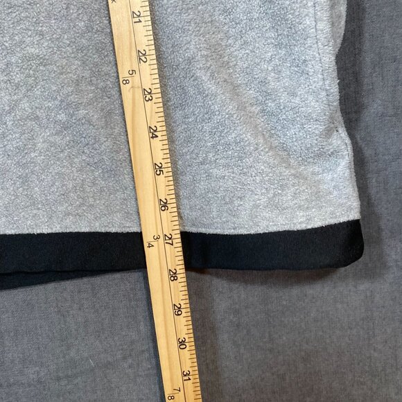 Old Navy Gray Quarter Zip Pullover Fleece Sweatshirt Chest Pocket Mens Size M - Picture 8 of 9